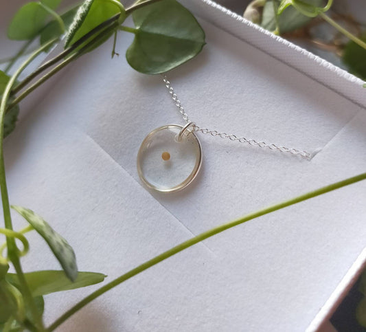 Real Mustard seed faith necklace on 925 silver or silver plated chain. For Faith, Humble beginnings, fertility. Personalised jewellery